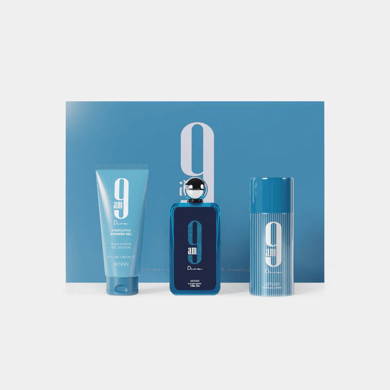 Set 9 Am Dive Edp 3.4 Oz Shower Gel 5.0 Oz Deodorant 5.0 Oz Men