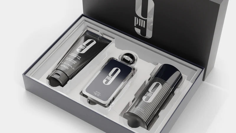 Set 9 Pm 3.4 Oz Edp Unisex + 6.07 Oz Shower Gel + 8.4 Oz Deo